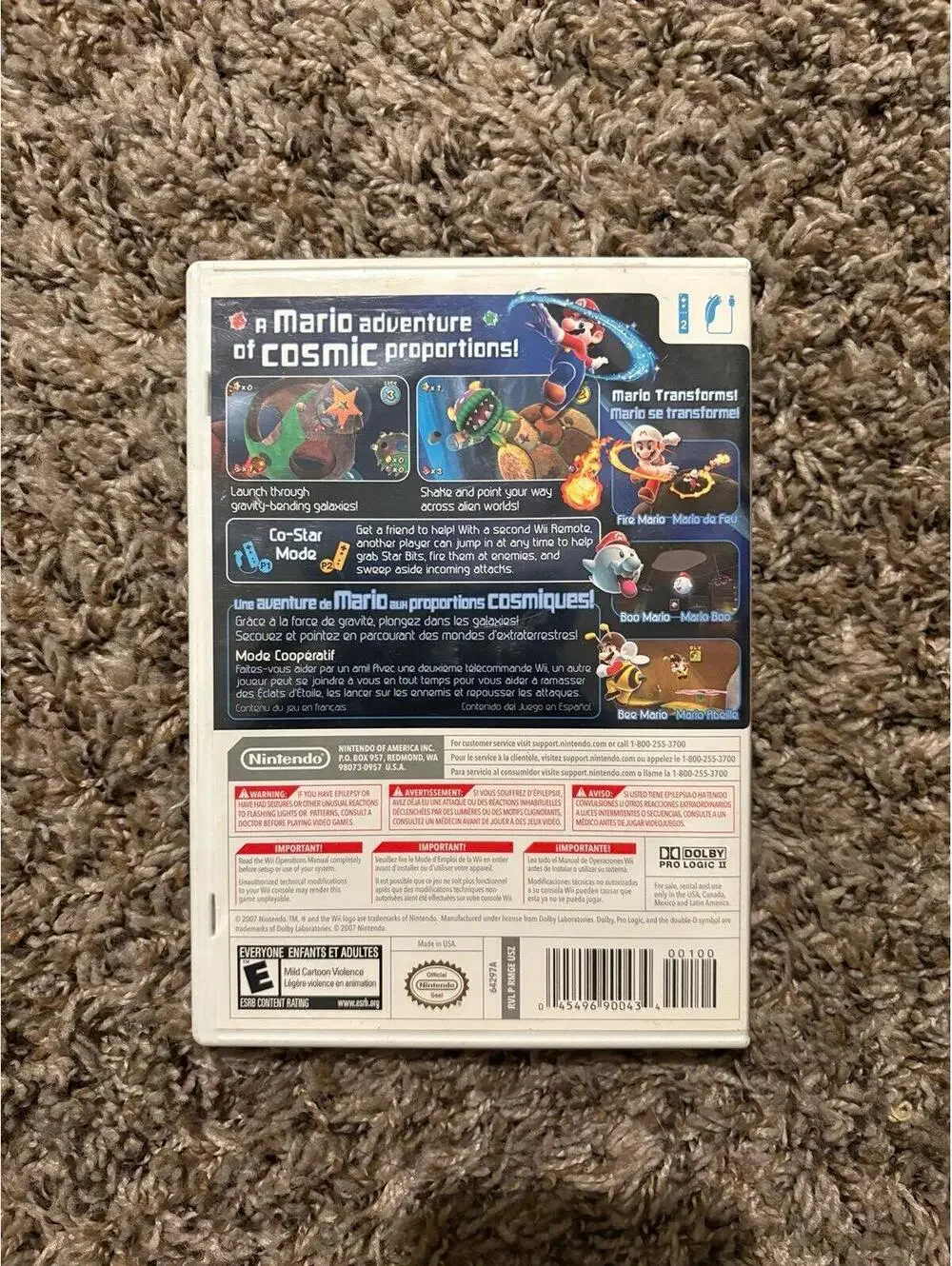 Super Mario Galaxy for Nintendo Wii